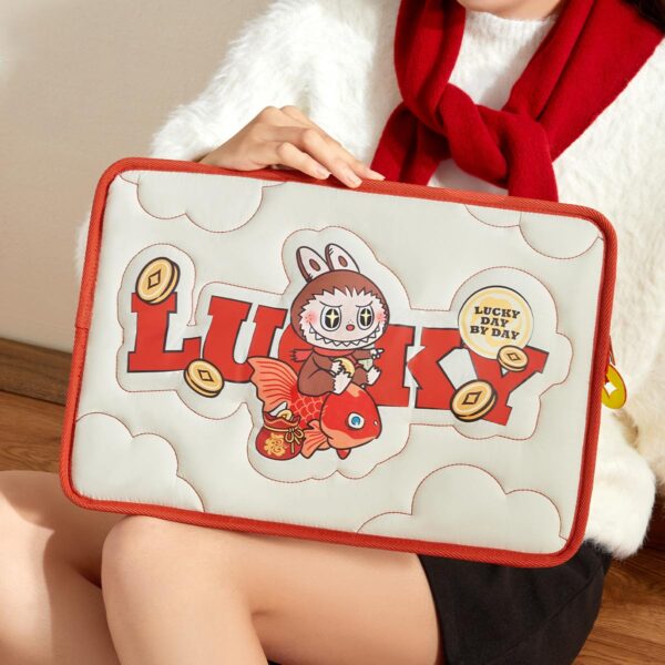 wealthy snake's new year celebration series labubu laptop bag