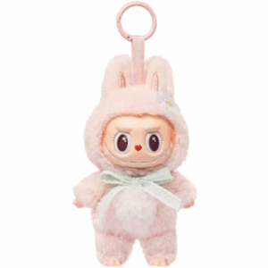 genuine pop mart labubu mokoko close to sweet vinyl pendant